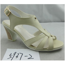 Fashion Classical Chuncky Heel Ladies Sandals (HSO-018)